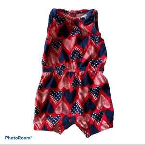 Heart Flag Romper